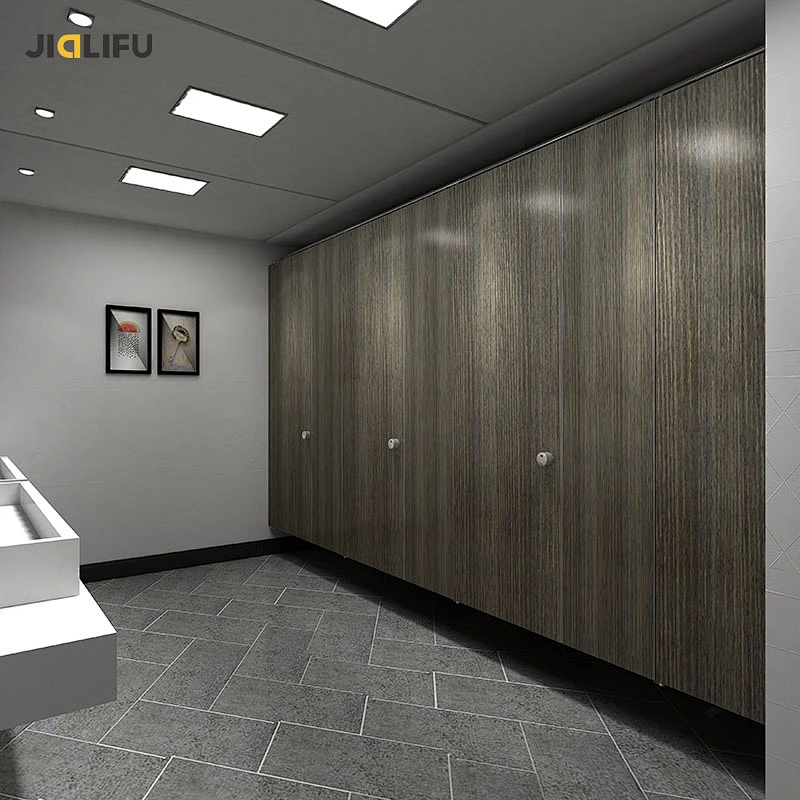 Wood grain phenolic resin HPL board toilet partition