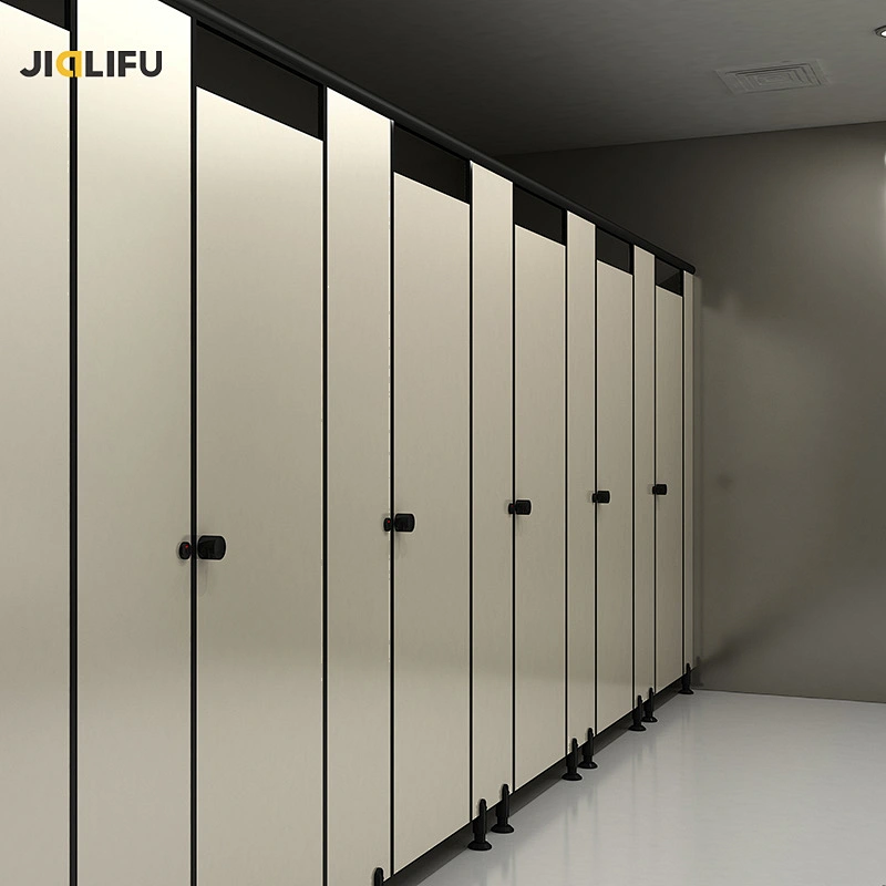 Factory direct sales 12 mm nylon solid color hpl toilet cubicle partition