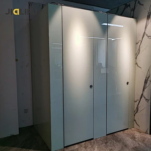 Hospital glass toilet partition,glass composite toilet partition for school