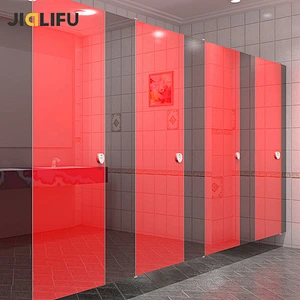 Custom red composite board pvc for toilet partition system