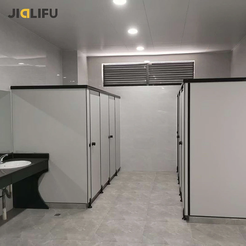 Jialifu modern design waterproof solid phenolic bath room stall divider