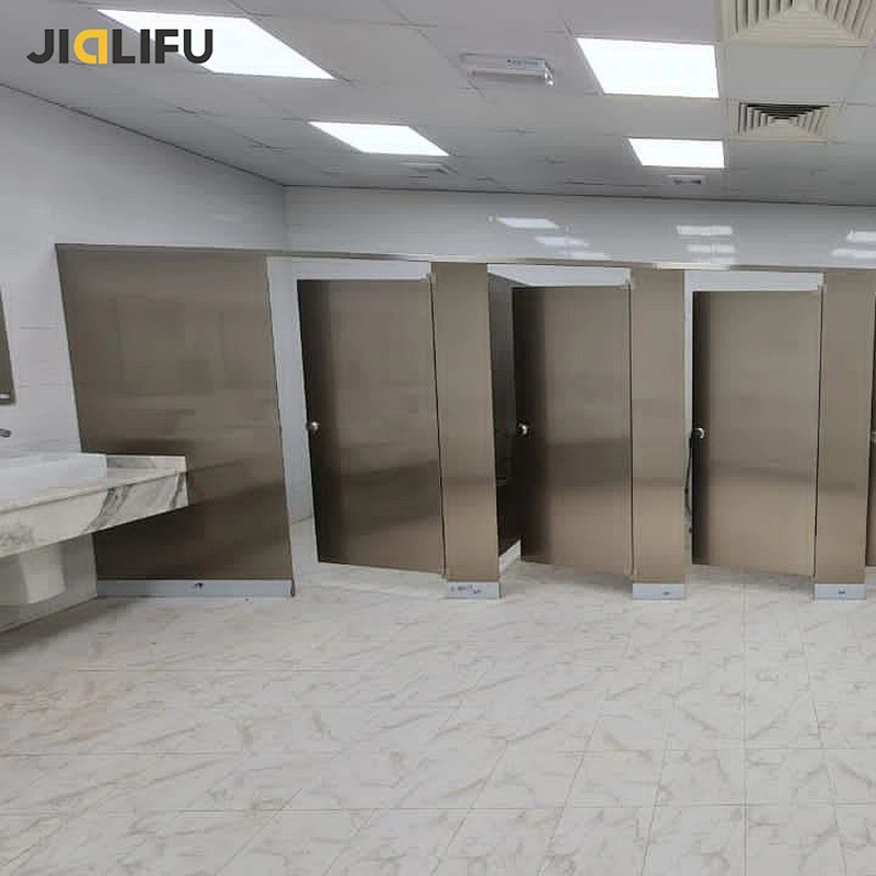 Oman waterproof stainless steel toilet partition cubicle