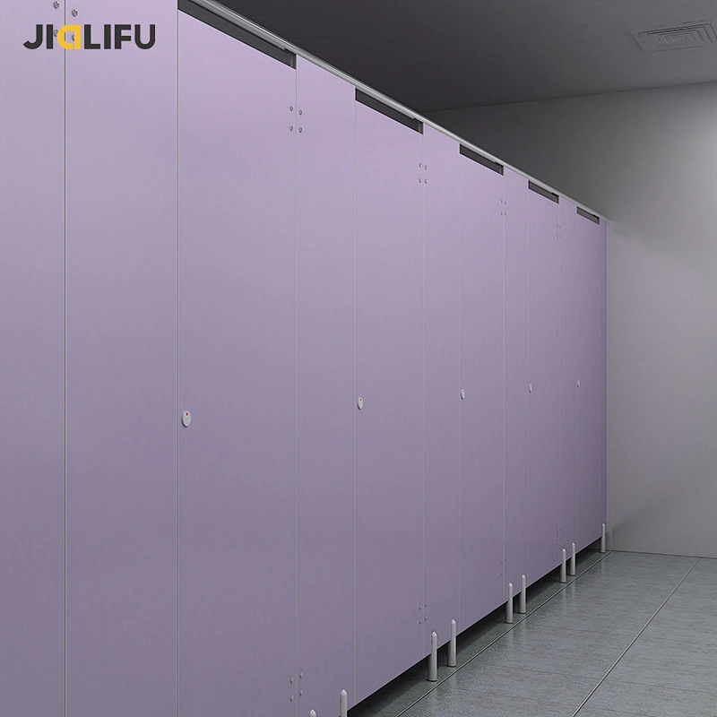 Library orange public toilet cubicle,custom hpl toilet partition