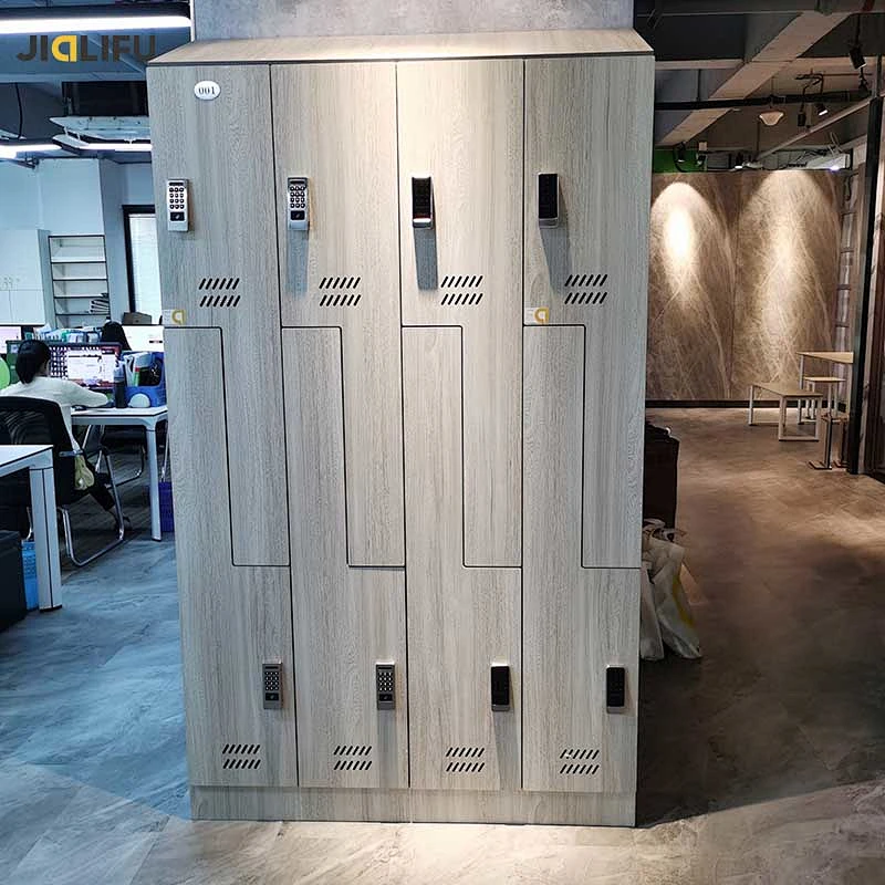 Compact laminate custom HPL art locker cabinet