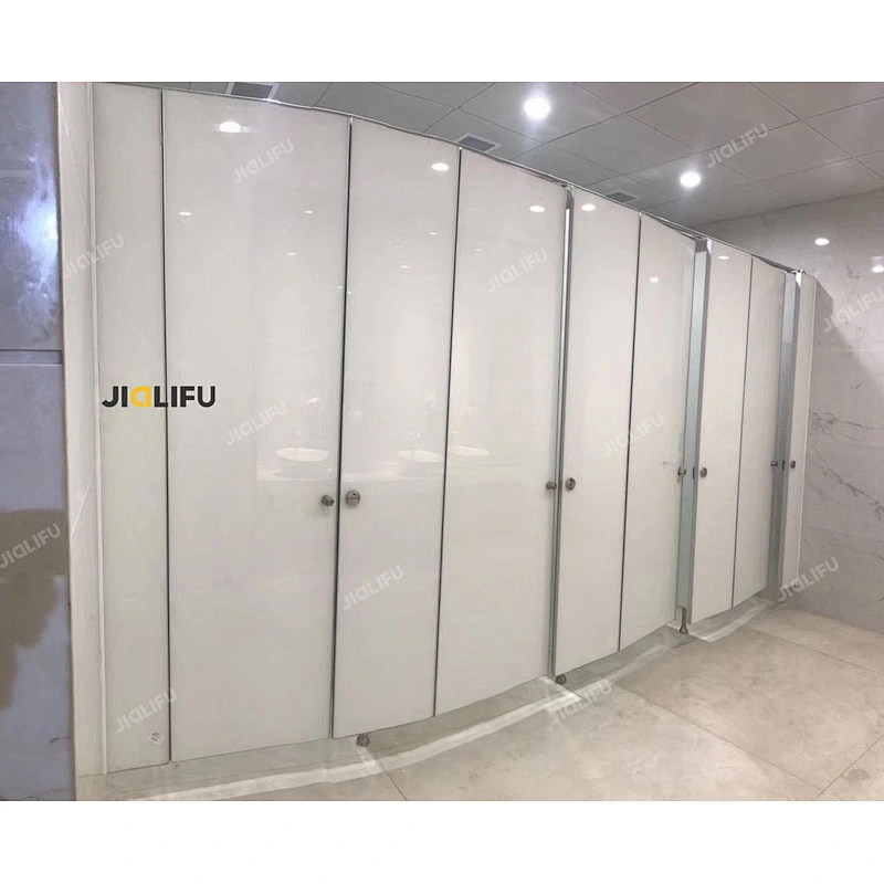 Custom glass composite panels toilet partition