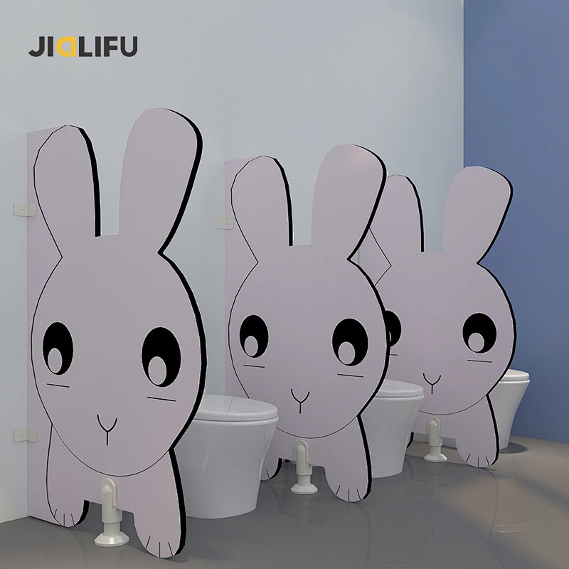 Lovely design durable material of urinal divider for children school