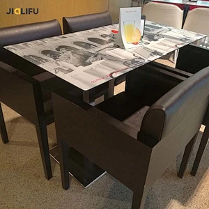 Custom pattern restaurant compact hpl table