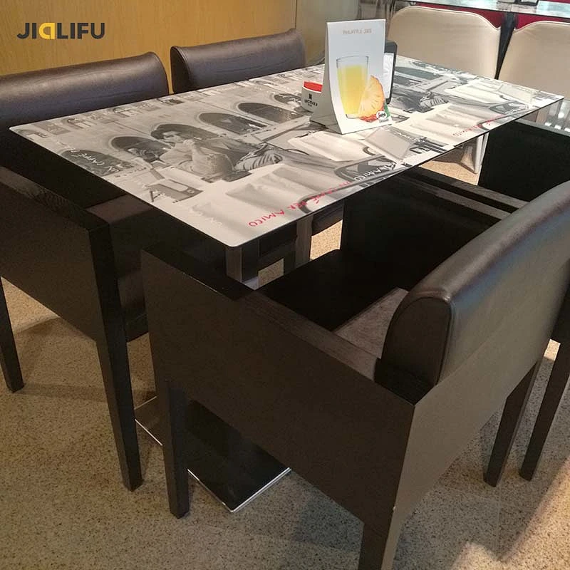 Custom pattern restaurant compact hpl table