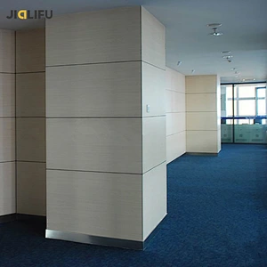 Wood grain HPL interior wall cladding system panel