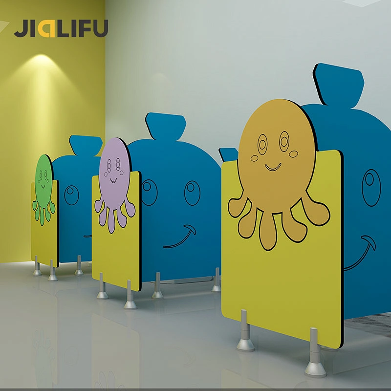 Jialifu ISO Certificate colorful toilet cubicle for nursery shcools