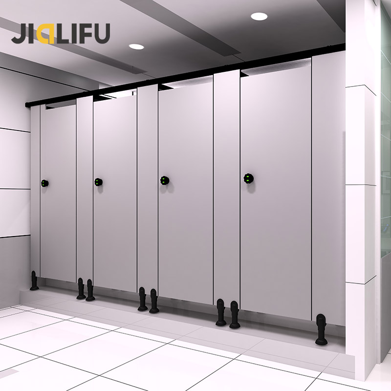 Factory direct sales 12 mm nylon solid color hpl toilet cubicle partition