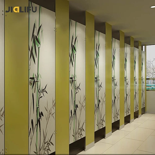 Jialifu art digital print decorative toilet cubicle