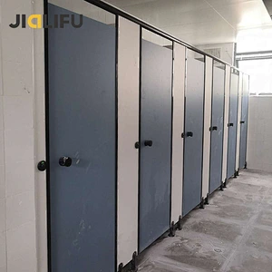 hpl compact toilet partition sample,fittings and toilet cubicles door