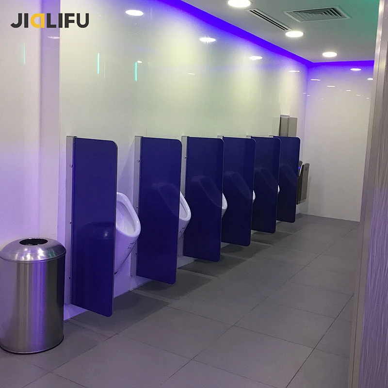High end airport colorful glass composite material toilet partition cubicle
