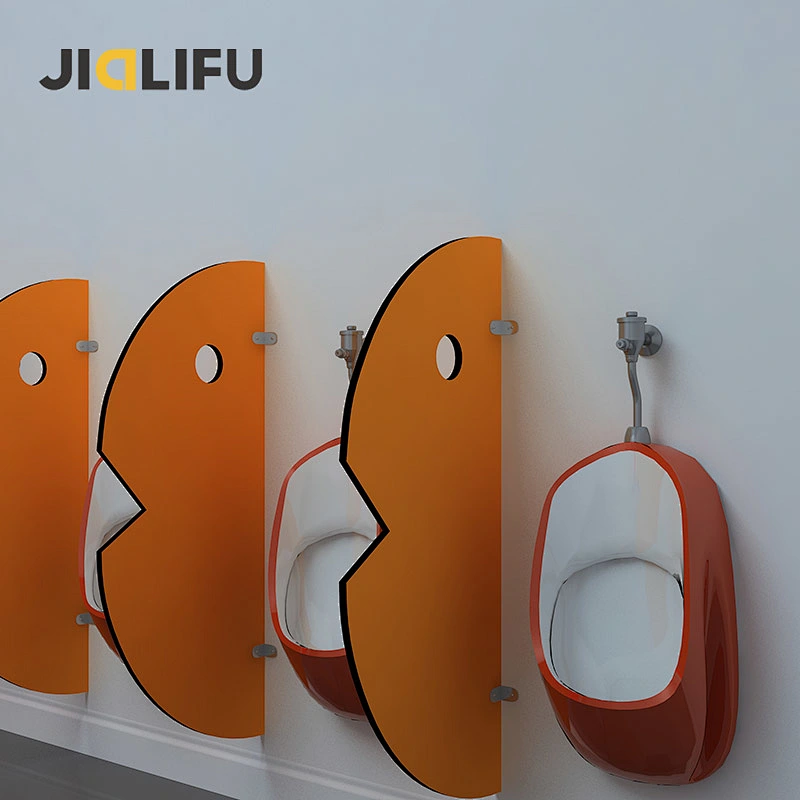 Lovely design durable material of urinal divider for children school