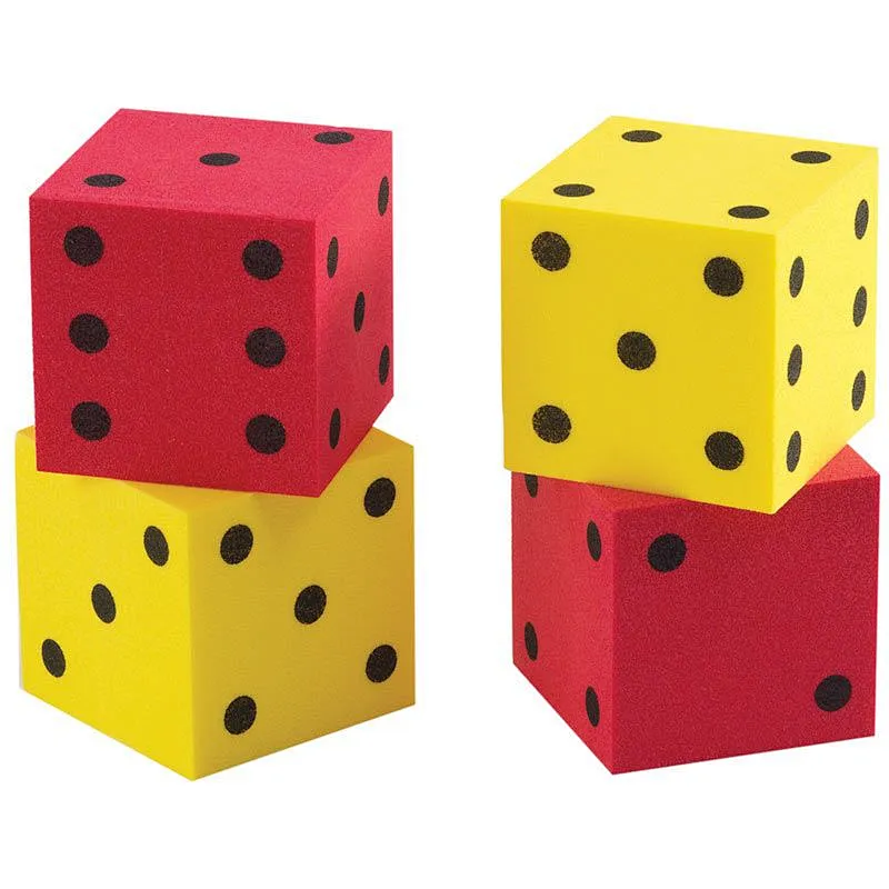Giant Yellow Soft Foam Dice