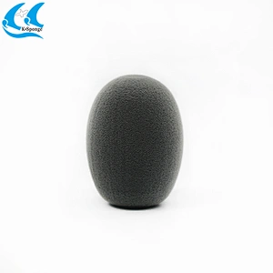 Gray Foam Handheld Mic Covers print logo mic foam cover custom sponge microphone foam windscreen for microphone