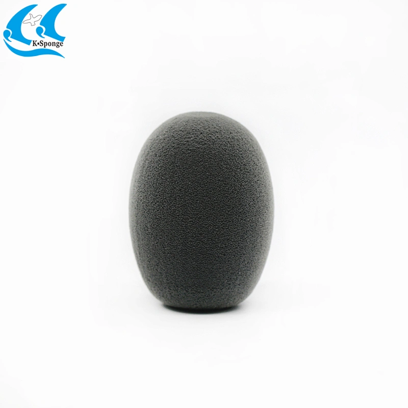 Gray Foam Handheld Mic Covers print logo mic foam cover custom sponge microphone foam windscreen for microphone