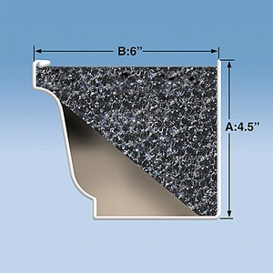 Silicone Open Cell Foam Sponge Rain Gutter Filter