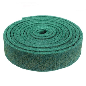 Industrial scrub pad sheets raw material aluminum oxide nylon non woven industrial polishing sponge scouring pad rolls