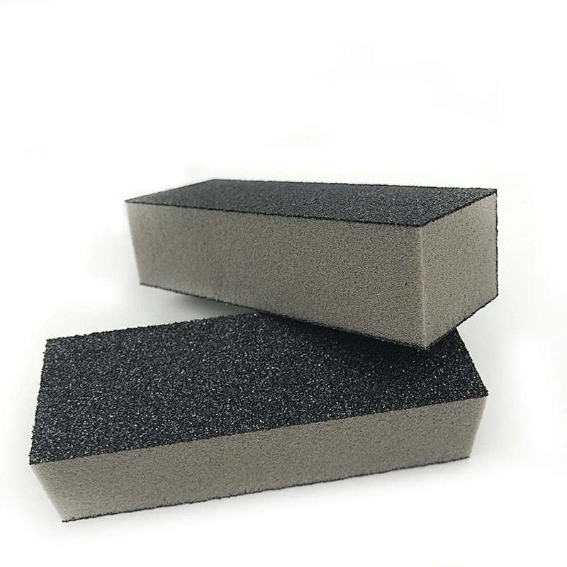 Abrasive Tools Gray Color Three-Sided Mini Hand Polishing Buffing Foam Sanding Blocks