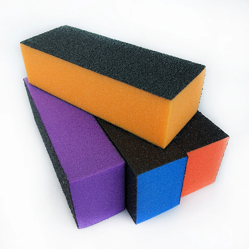 3 Way Black Nail File 100/180/240 korean Nail Buffer Sanding nail buffer Block