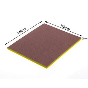 flexible hand polish nail buffer emery aluminium oxide sanding sponge EVA foam backing abrasive block scouring cleaning pad kit