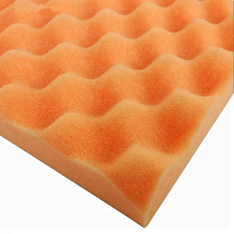 Recording sound music room orange egg crate acoustic sound-absorbing soundproofing foam sponge panels