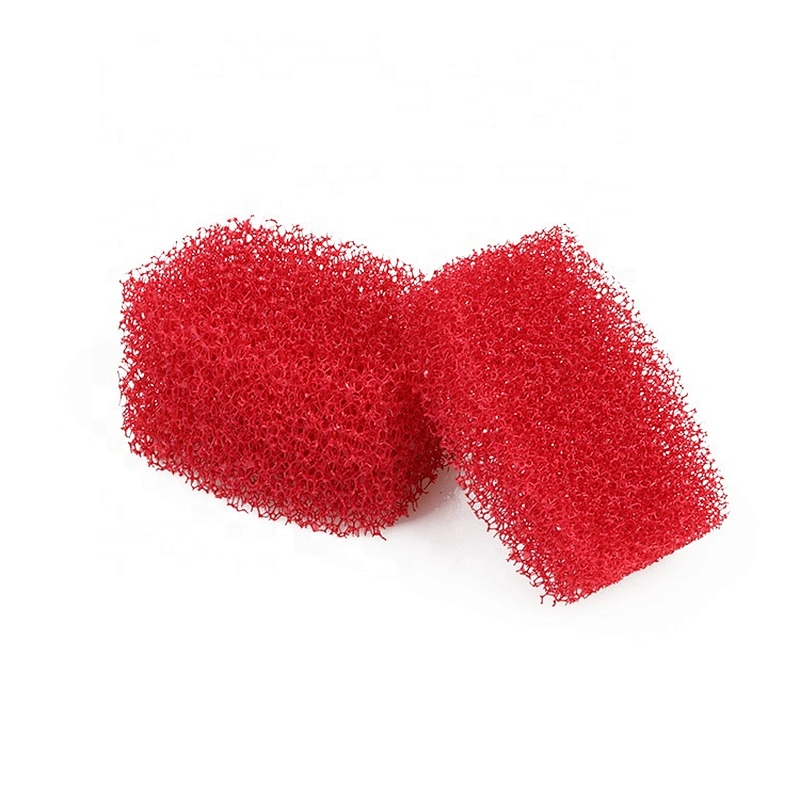 China Manufacturer Kitchen Cleaning Open Cell  PU Reticulated  Loofah Sponge Non-abrasive Sponge Scrubber Scourer