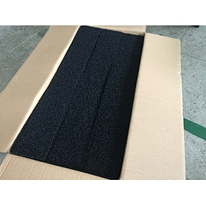 Roof leaf gutter guard wedge protection foam silicone reticulated reticulation rain gutter filter protector sponge