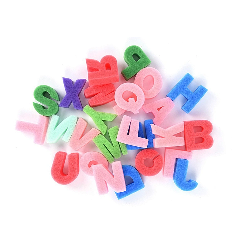 Eco friendly  Alphabet Shaped Letters Sponge Painting Shapes