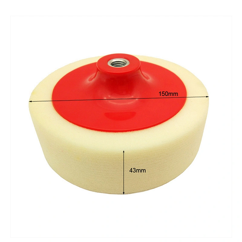 Car Painting Waxing Applicator Sponge Disc polyurethane car polishing pad white auto foam buffing pad for polish