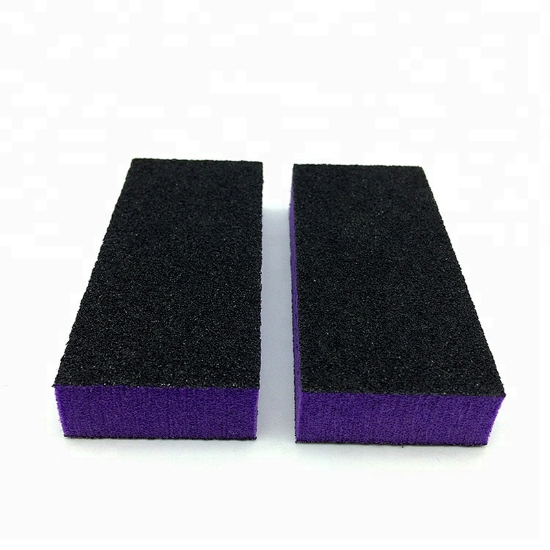 China Factory Sells Nail Tools Supplies 80/100 Grit  3 sides Emery White Nail Buffer Sanding Block