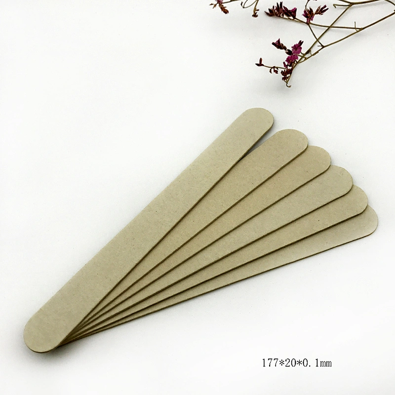 Disposable  thin Wooden Nail File Manicure Emery Board Nail File