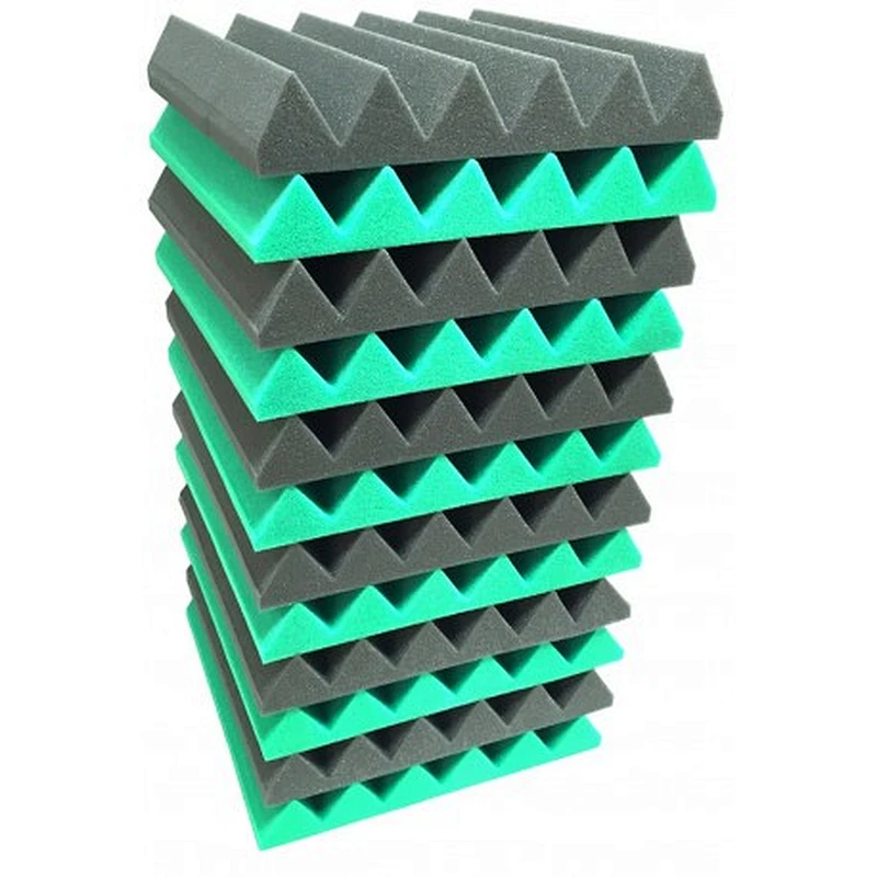 Green decorative Acoustic Wedge Soundproofing Studio Foam soundproof acoustic foam