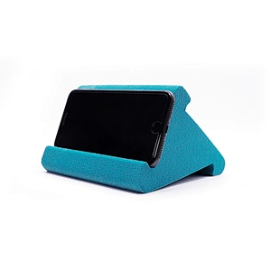 Triangle Flocked mobile phone Pillow Holder Stand Orange Stylish sponge Wedge Pillow Angled Cushion for PC Tablet mobile phone