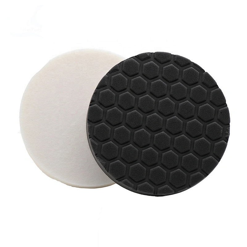 Custom wholesale foam wax pad PU Foam Car Coating Waxing Polishing Sponge Buffing Pads