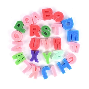Eco friendly  Alphabet Shaped Letters Sponge Painting Shapes