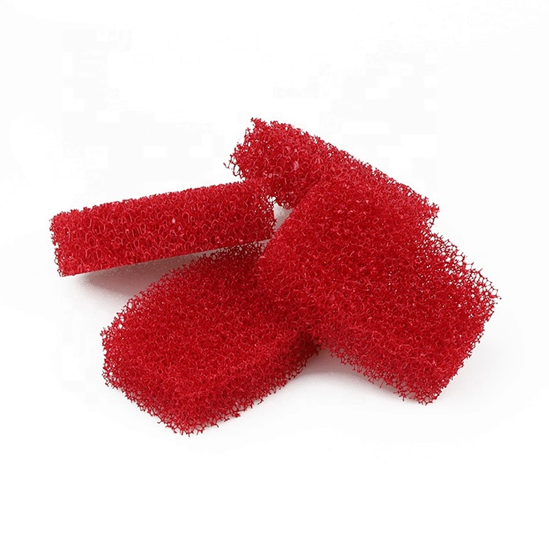 China Manufacturer Kitchen Cleaning Open Cell  PU Reticulated  Loofah Sponge Non-abrasive Sponge Scrubber Scourer