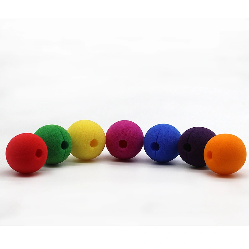 Color customizable party sponge circus clown nose cheap red foam clown nose