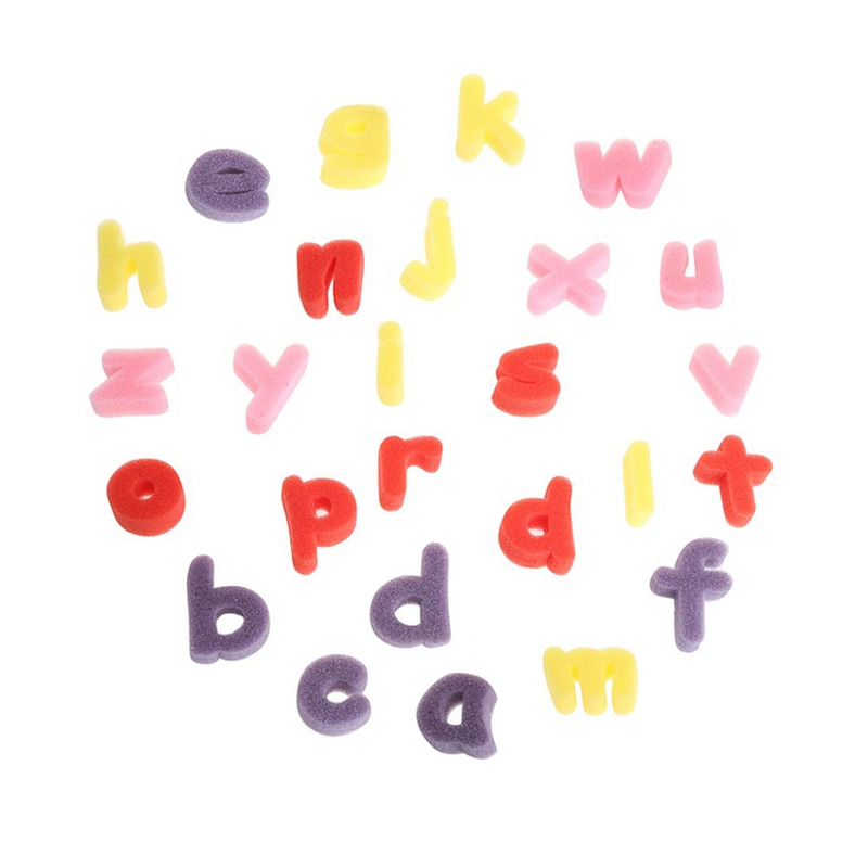 Eco friendly  Alphabet Shaped Letters Sponge Painting Shapes