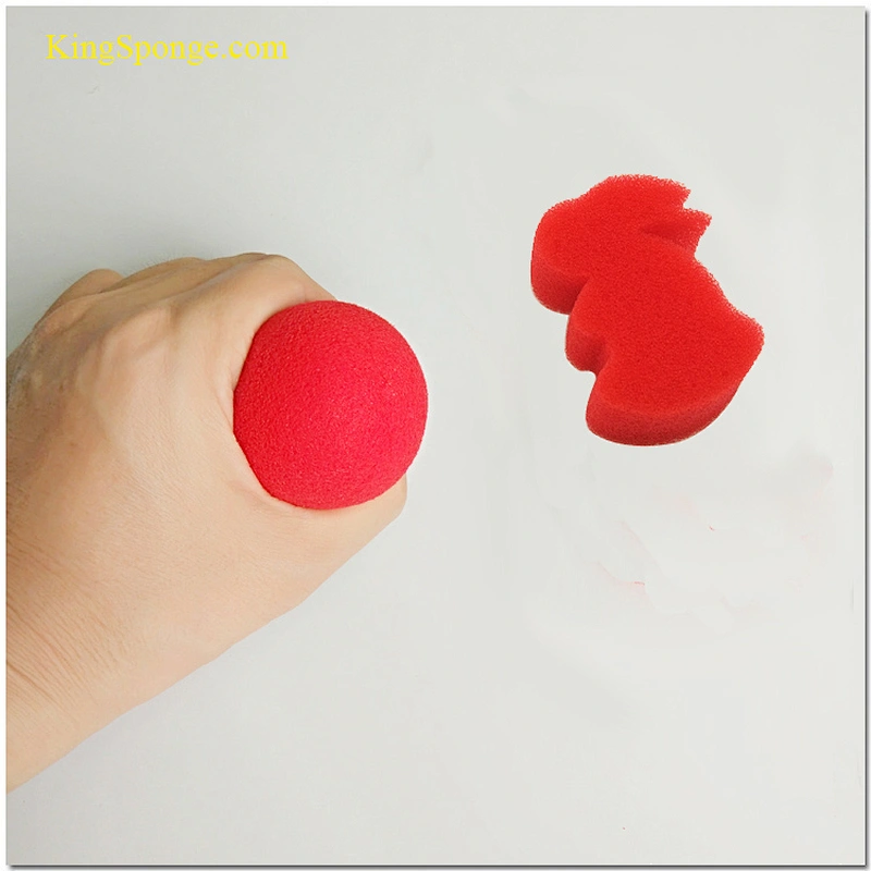 Custom stage magic trick props little and bigger red foam sponge rabbit