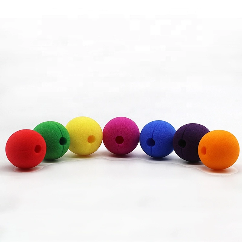 KidsToy Christmas Halloween Party Favor Custom Color Black Sponge Ball Clown Foam Nose