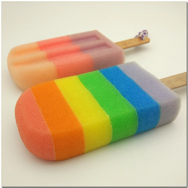 China Supplier Colorful Ice-lolly Shape  Foam Sponge Glass Tumbler Bottle Cup Brush