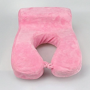 Custom logo ergonomic comfort adult car seat neck support headrest rest pillow u-shape airplane travel neck pillow for traveling
