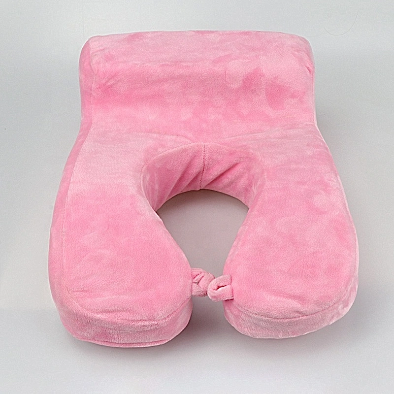Custom logo ergonomic comfort adult car seat neck support headrest rest pillow u-shape airplane travel neck pillow for traveling