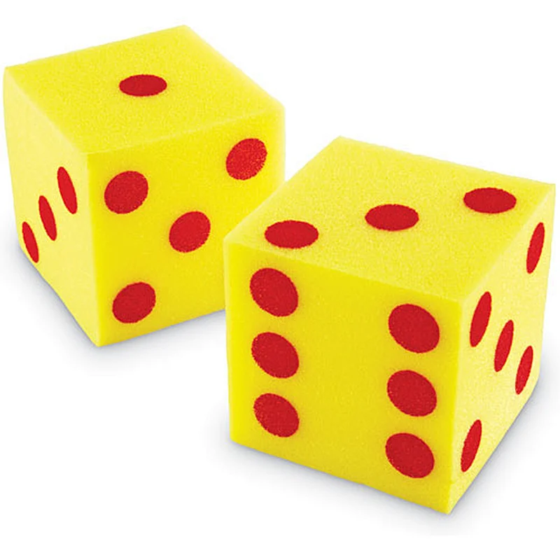 Giant Yellow Soft Foam Dice