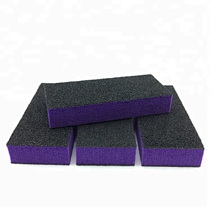 China Factory Sells Nail Tools Supplies 80/100 Grit  3 sides Emery White Nail Buffer Sanding Block