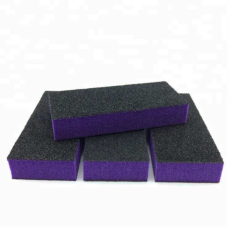 China Factory Sells Nail Tools Supplies 80/100 Grit  3 sides Emery White Nail Buffer Sanding Block