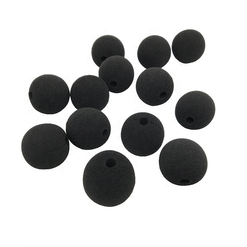 KidsToy Christmas Halloween Party Favor Custom Color Black Sponge Ball Clown Foam Nose